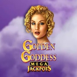 Golden Goddess Megajackpots online game logo by IGT on foxygoldonline.com