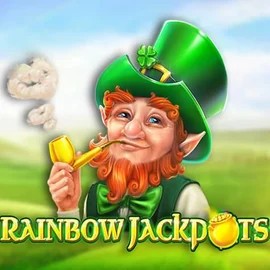 Jackpots logo of Rainbow Jackpots from Red Tiger Gaming at Foxygold Casino