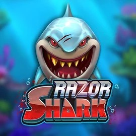 Official Slots logo: Razor Shark by Push Gaming at Foxygold Casino